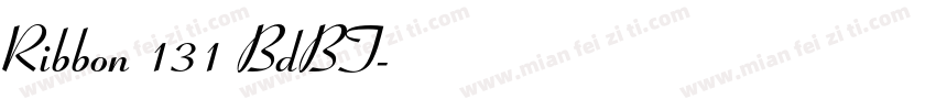 Ribbon 131 BdBT字体转换